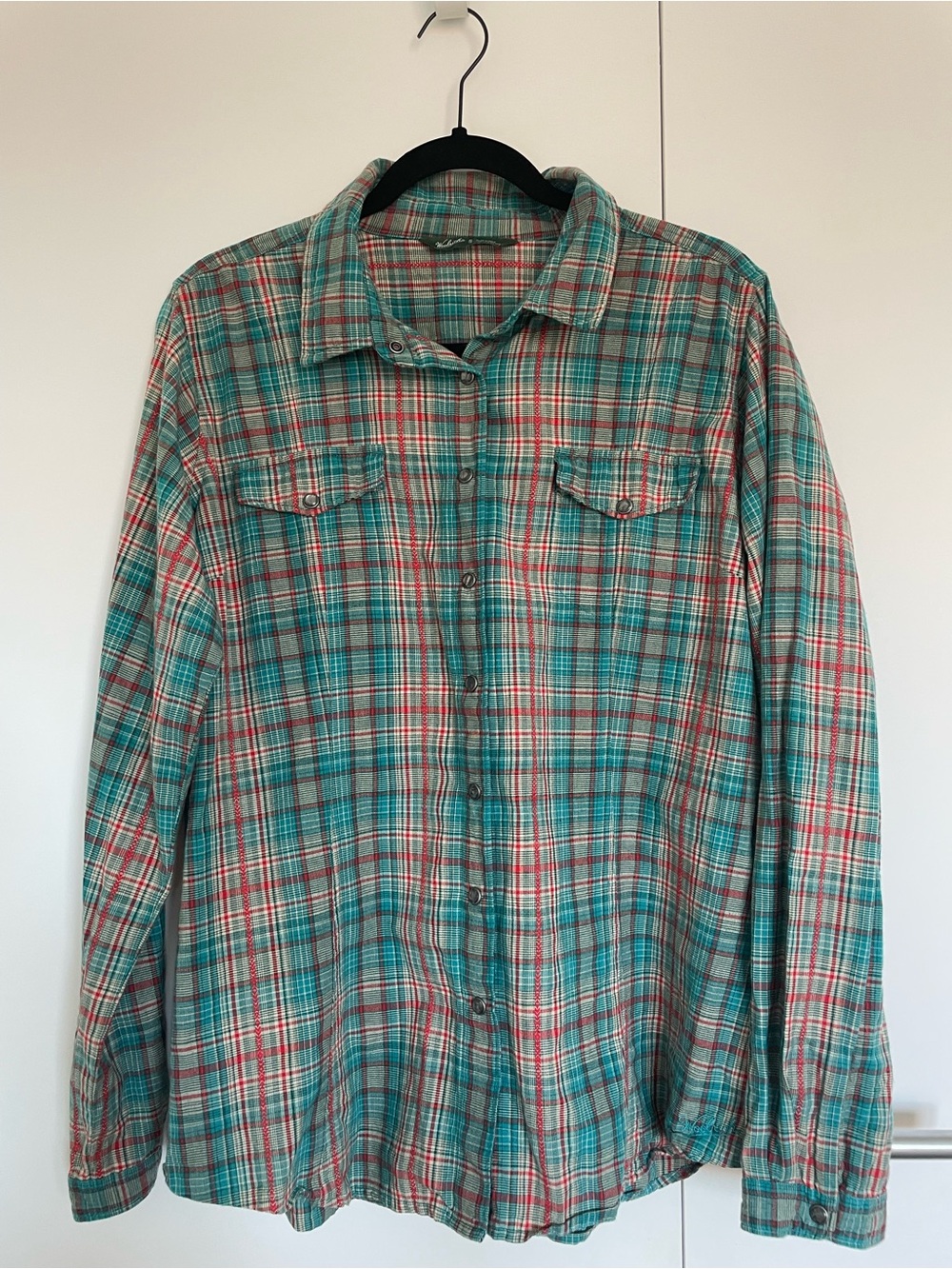 Woolrich Plaid Snap-Front Flannel Shirt Size XL 100% Cotton | Farmhouse Chic 👩‍🌾